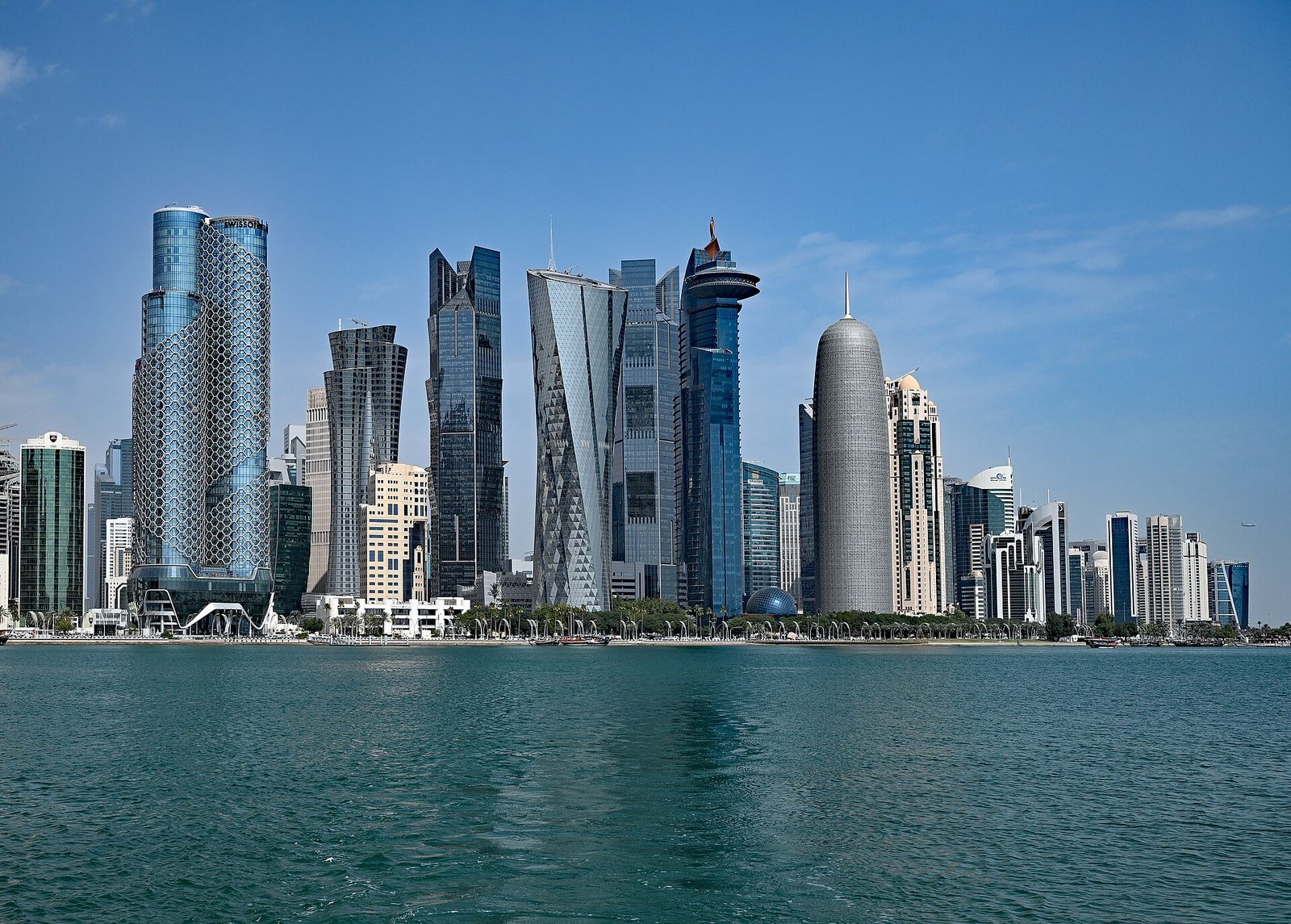 Al Sadd Al Hilal match city: the Doha West Bay skyline