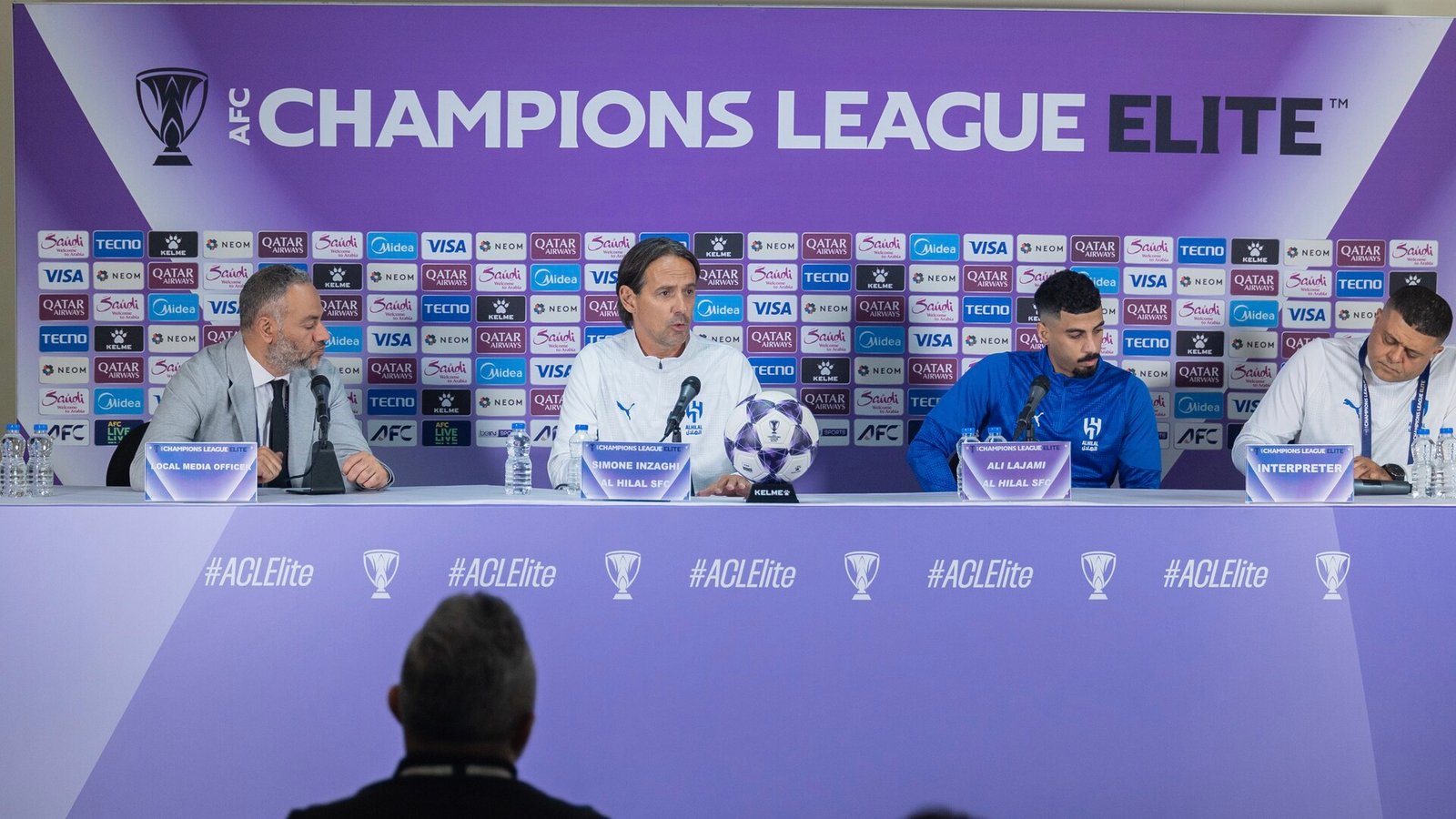 Ali Lajami at an Al Hilal press conference in November 2025