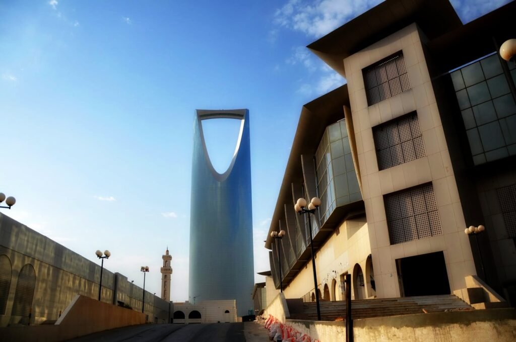 The Kingdom Centre tower in Riyadh, the city where Kingdom Arena is home to Al Hilal